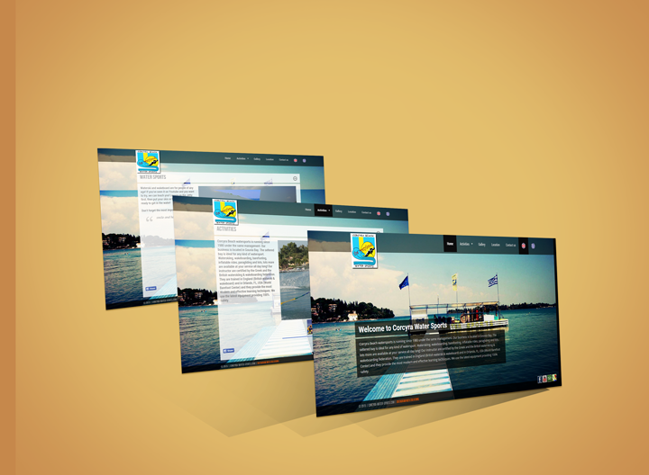 Corcyra Water Sports – Small/medium business website