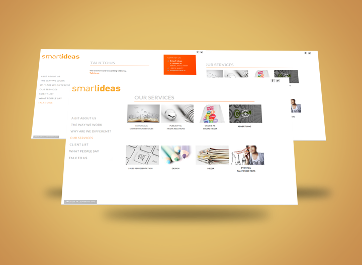 Smart Ideas – Promotion agency website