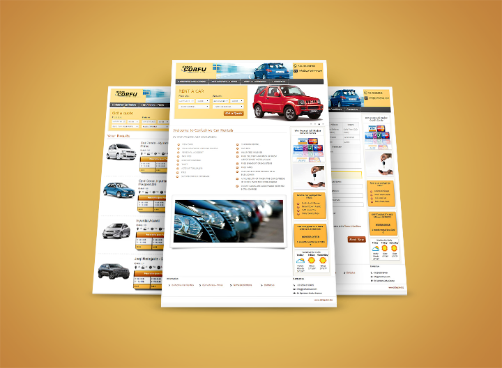 Corfu Drive – Car Rental Website